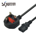 SIPU high quality wholesale 220v ac copper uk power cord for computer